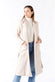 Cream Long Coat With Belt woman Barone firenze - 2