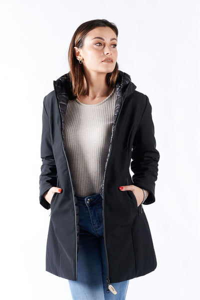 Women’s Long Thermal Down Jacket Black