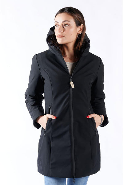 Women’s Long Thermal Down Jacket Black