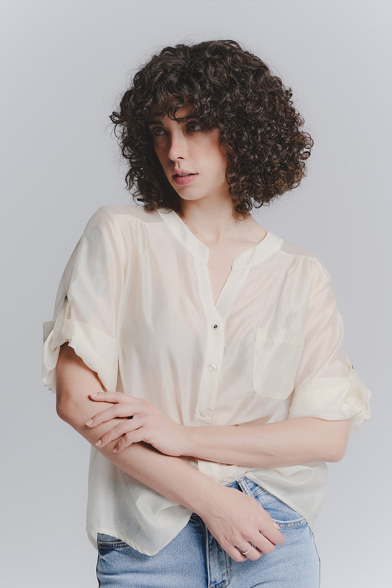 Korean Women's Shirt woman Barone firenze - 1
