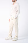 WEISSES KOREANISCHES LEINENHEMD  Barone firenze - 3