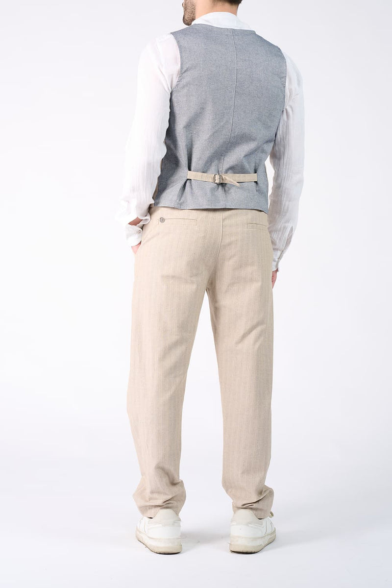 Herren Nadelstreifenweste man Barone firenze - 3