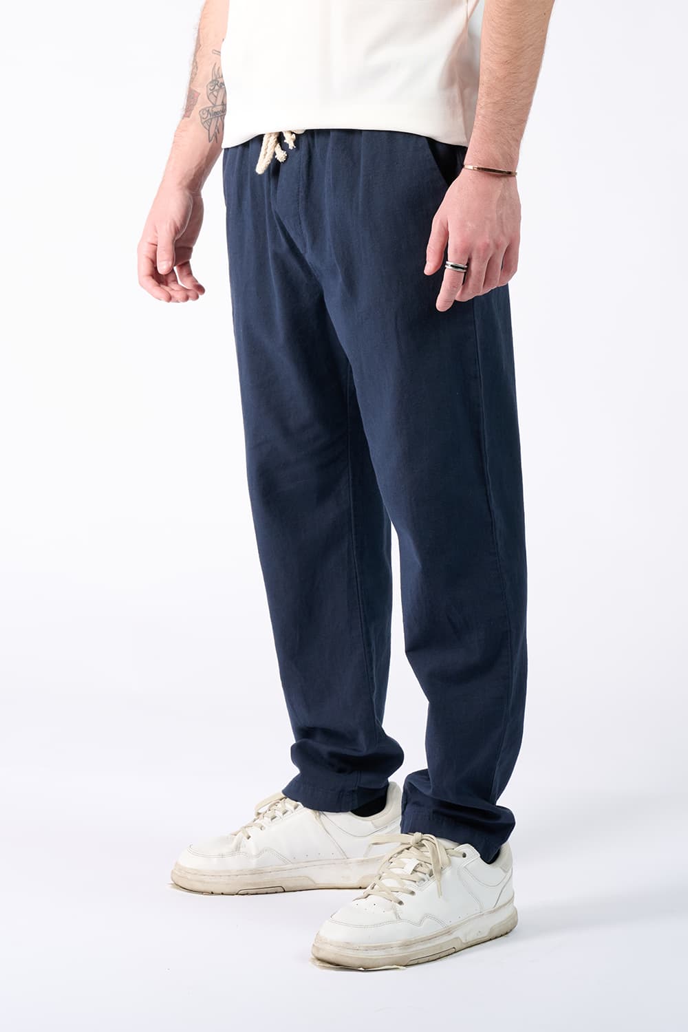 Leinenhosen mit Gummizug man Barone firenze - 1