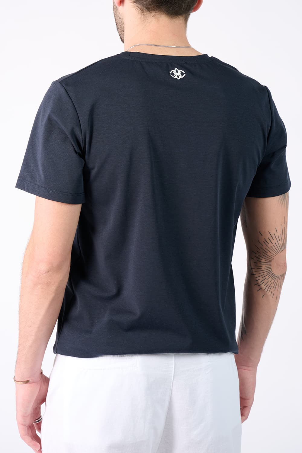 T-shirt Baron Stickerei Rücken Neu man Barone firenze - 1