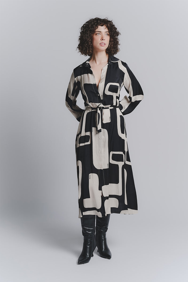 Long shirt dress woman Barone firenze - 1