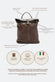 Grosseto Dark Brown Backpack unisex Barone firenze - 6