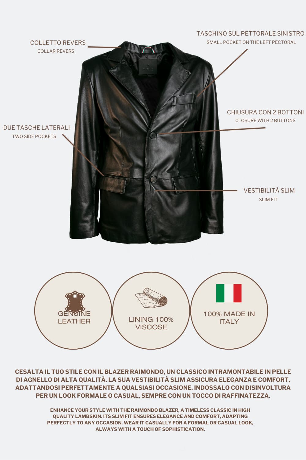 Raimondo Blazer unisex Barone firenze - 6