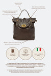 Forte Backpack Dark Brown unisex Barone firenze - 6