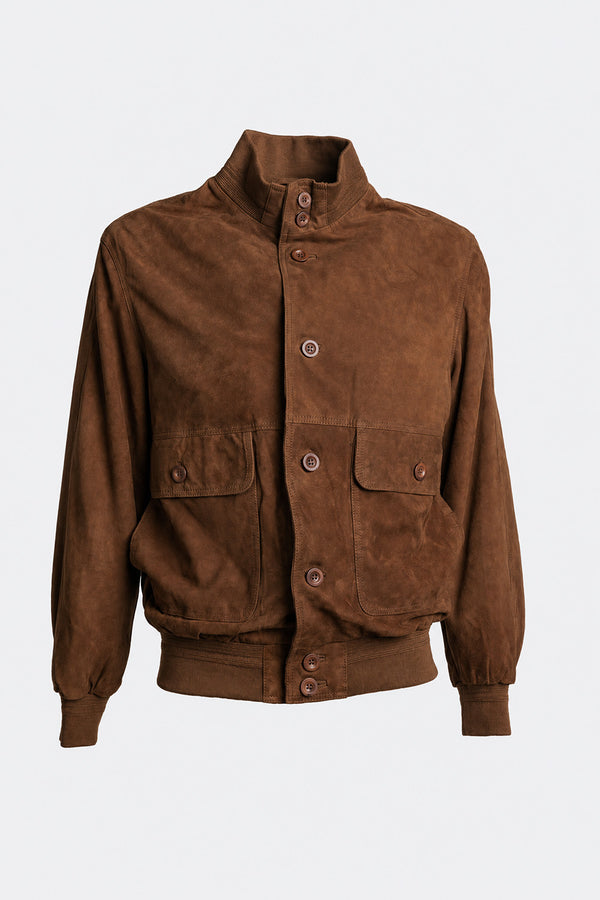 Aldo Polo Suede Cognac unisex Barone firenze