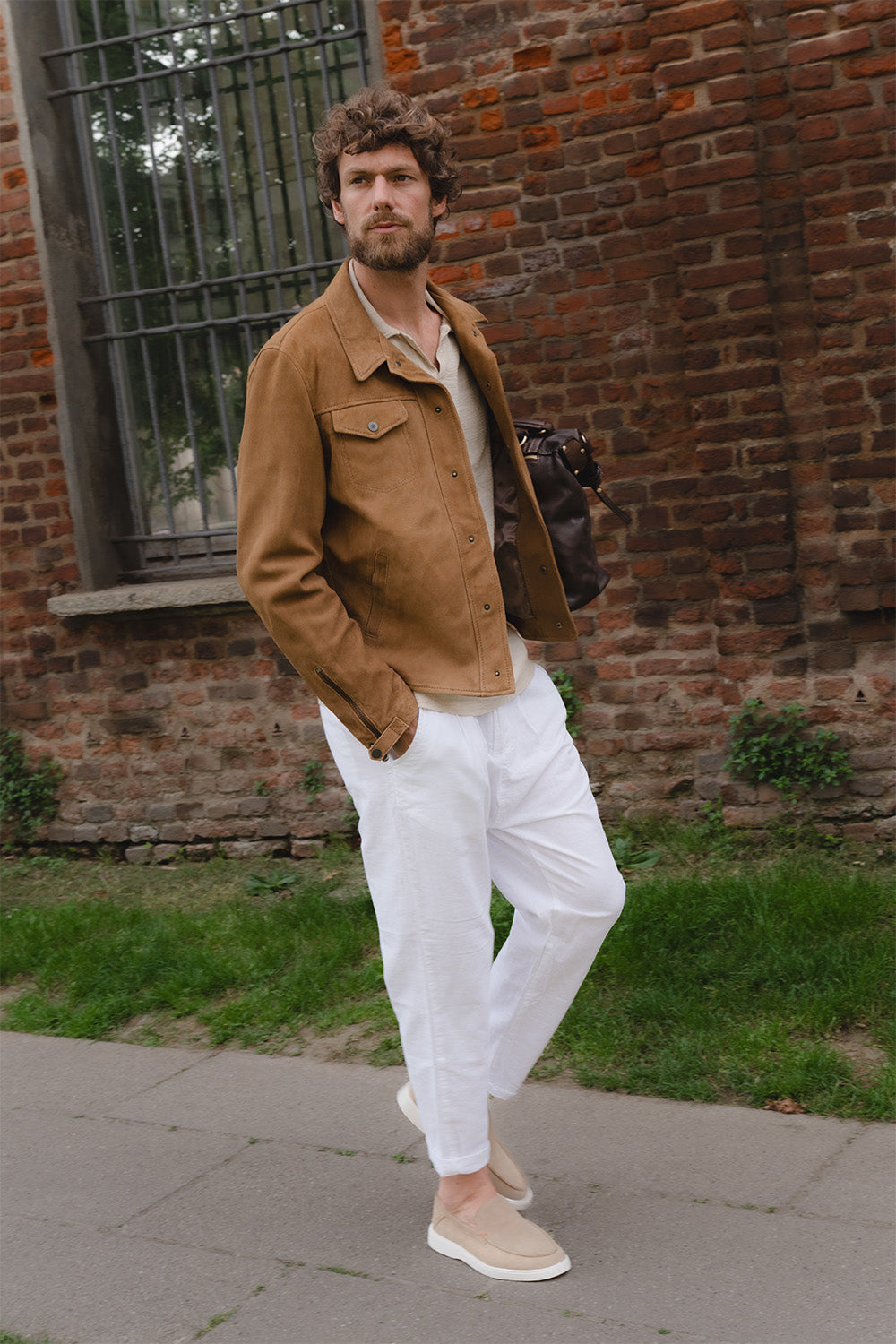 Ale Suede Jacket Men's unisex Barone firenze - 4