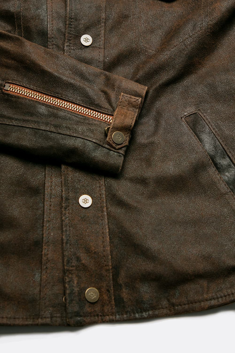 Ale Wildleder ungefüttert Jacke Männer unisex Barone firenze - 4