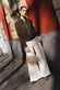 Bernsteinfarbenes Wildleder woman Barone firenze - 3