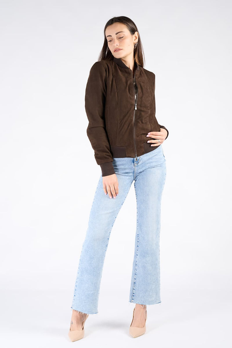 Bernsteinfarbenes Wildleder woman Barone firenze - 7