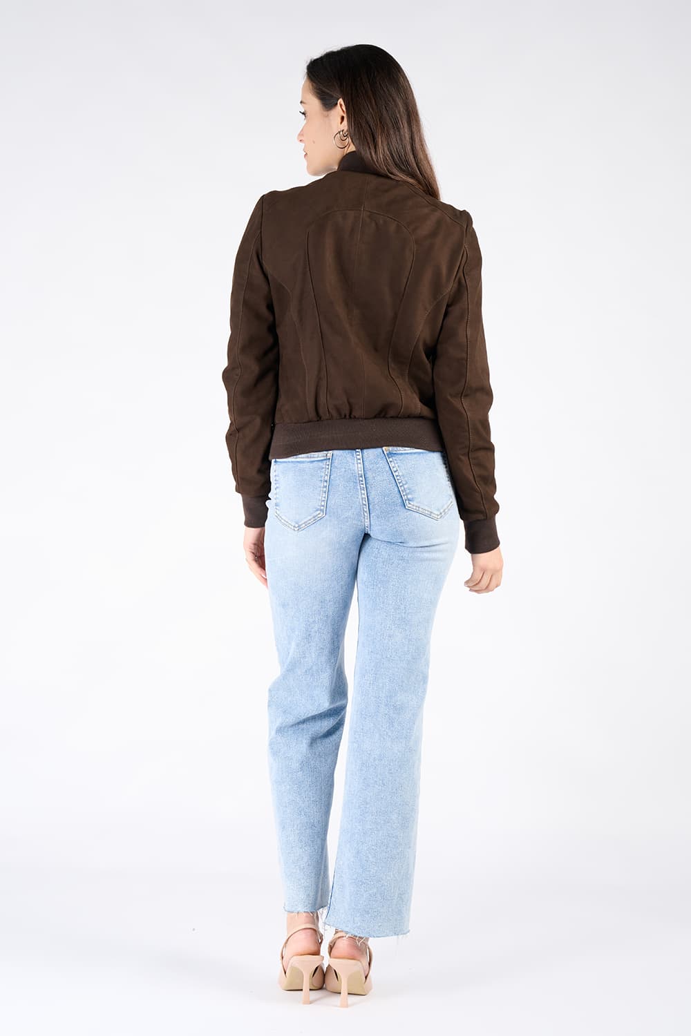 Bernsteinfarbenes Wildleder woman Barone firenze - 11