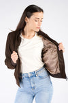 Bernsteinfarbenes Wildleder woman Barone firenze - 4