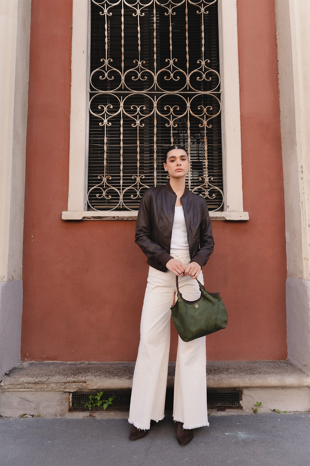 Pienza Vegetable-Tanned Green woman Barone firenze - 6