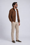 Amedeo Camoscio Cognac Scuro man Barone firenze - 5