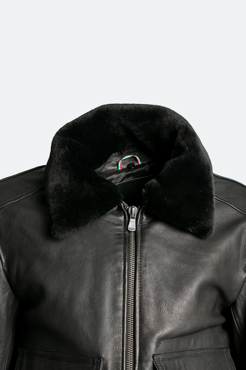 Schwarzer Nagel im Gold-Shearling-Stil man Barone firenze - 11
