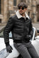 Aviator Shearling Style Black man Barone firenze - 5