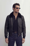 Schwarzer Nagel im Gold-Shearling-Stil man Barone firenze - 4