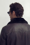 Schwarzer Nagel im Gold-Shearling-Stil man Barone firenze - 14