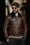 Schwarzer Nagel im Gold-Shearling-Stil man Barone firenze - 7