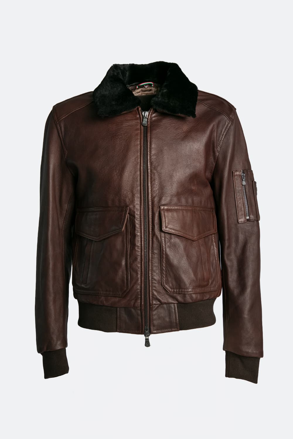 Schwarzer Nagel im Gold-Shearling-Stil man Barone firenze - 2