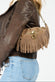 Bea Studded Suede Pouch Taupe woman Barone firenze - 4