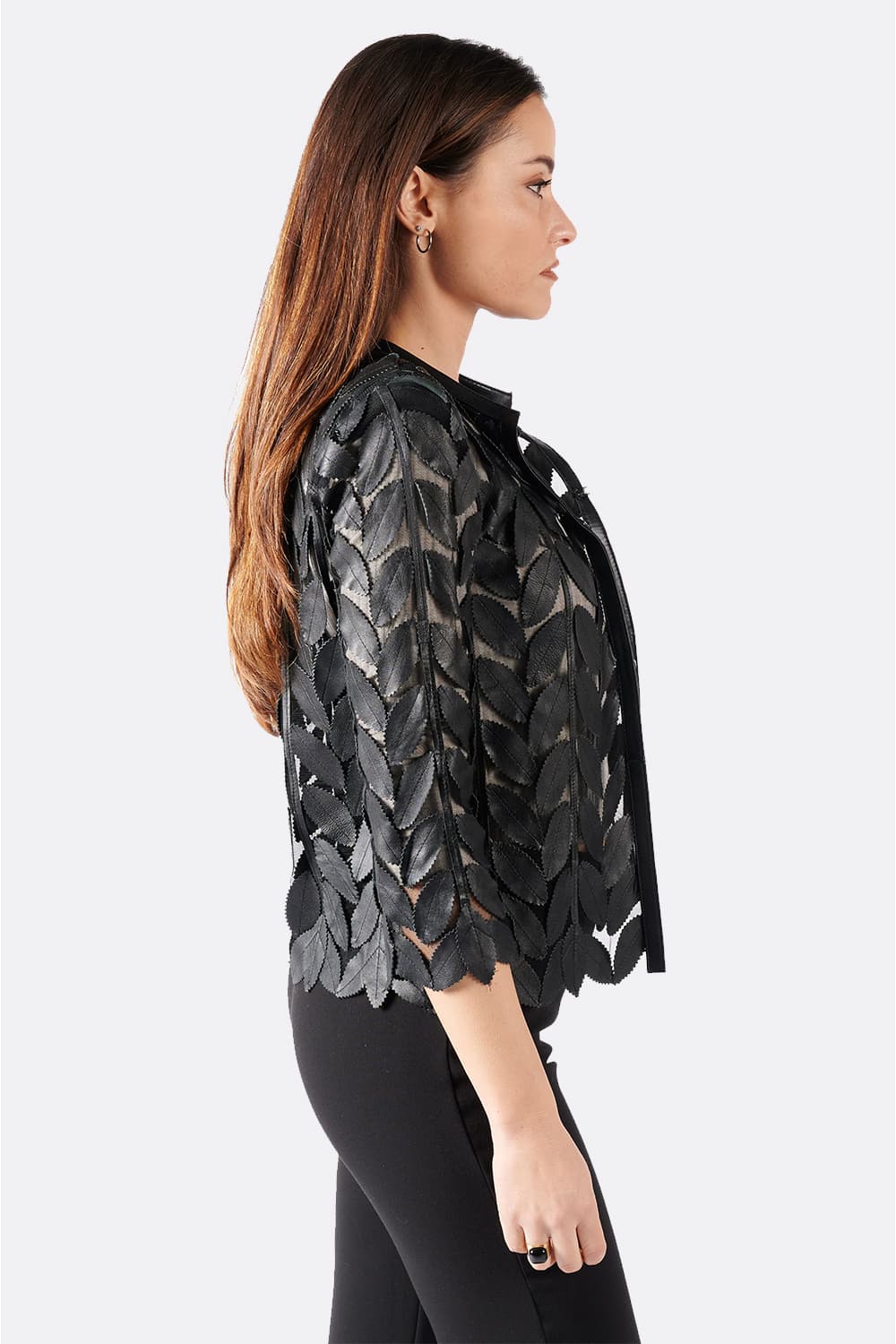 Blätter-Jacke donna Barone firenze - 5