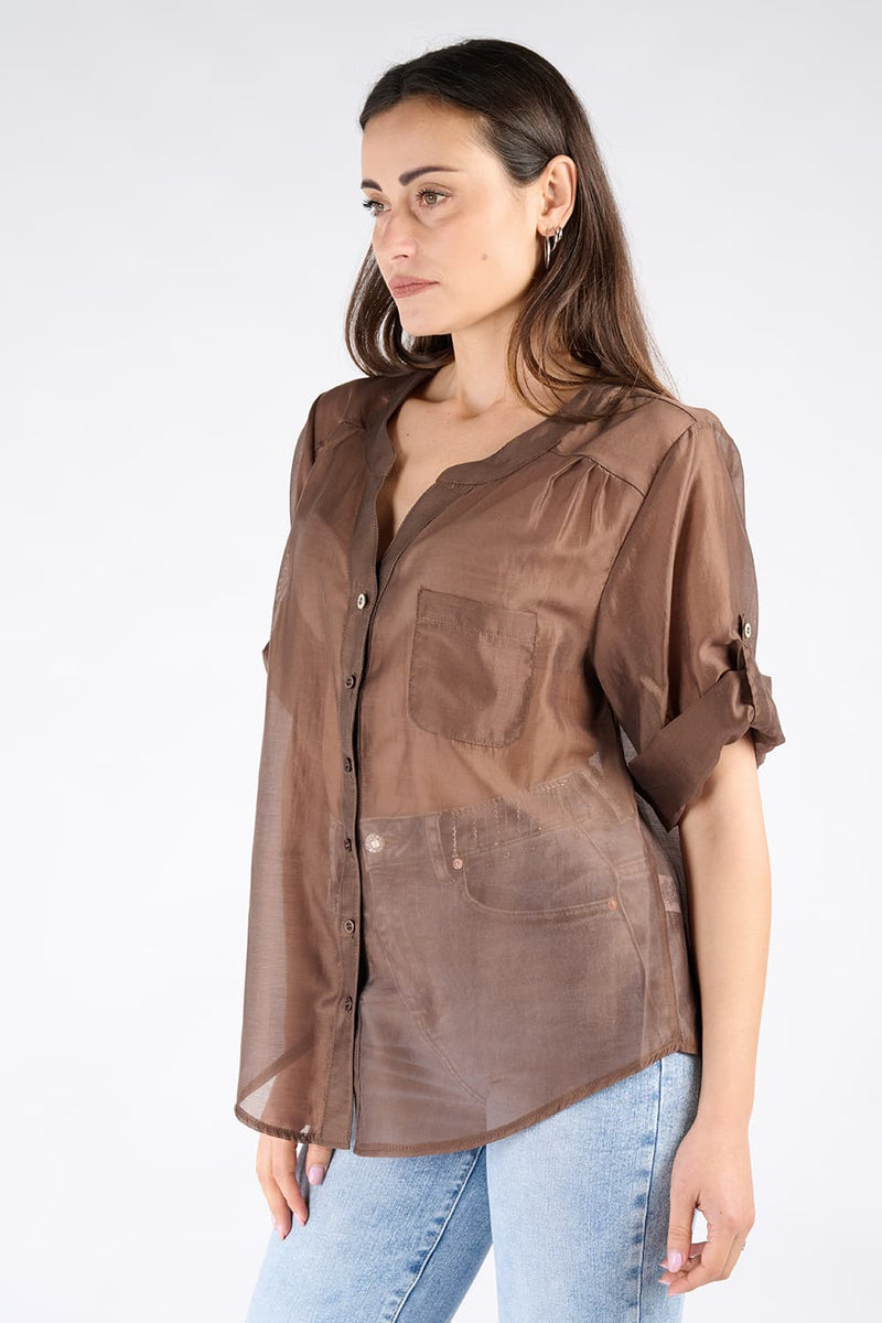 Korean Women's Shirt woman Barone firenze - 2