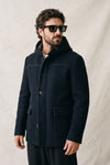 Cappotto Classico Uomo Lana con Cappuccio man Barone firenze - 1