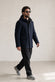 Cappotto Classico Uomo Lana con Cappuccio man Barone firenze - 3