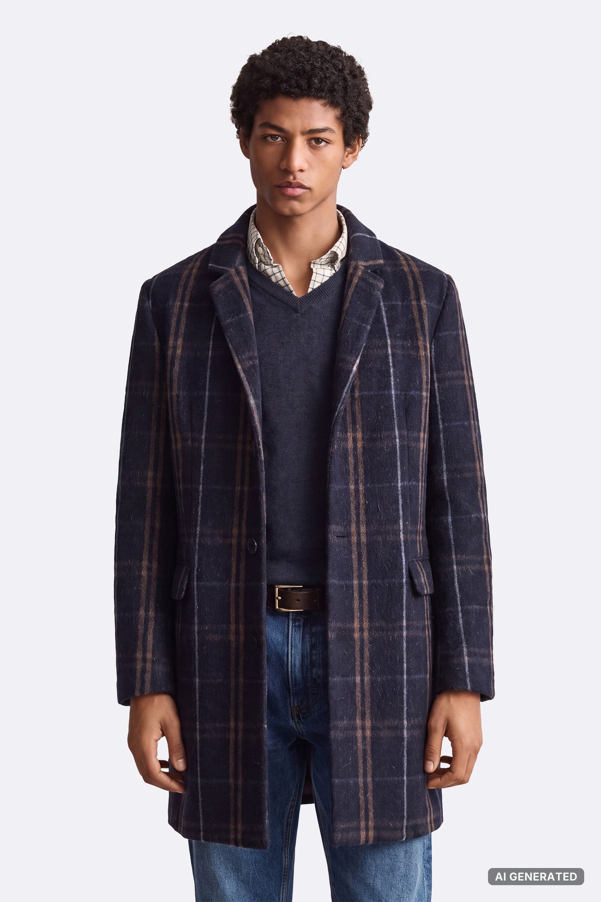 Men's Mixed Cashmere Classic Coat man Barone firenze - 3