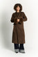 Cappotto Lungo Con Cintura e Manicotti Testa di Moro woman Barone firenze - 1