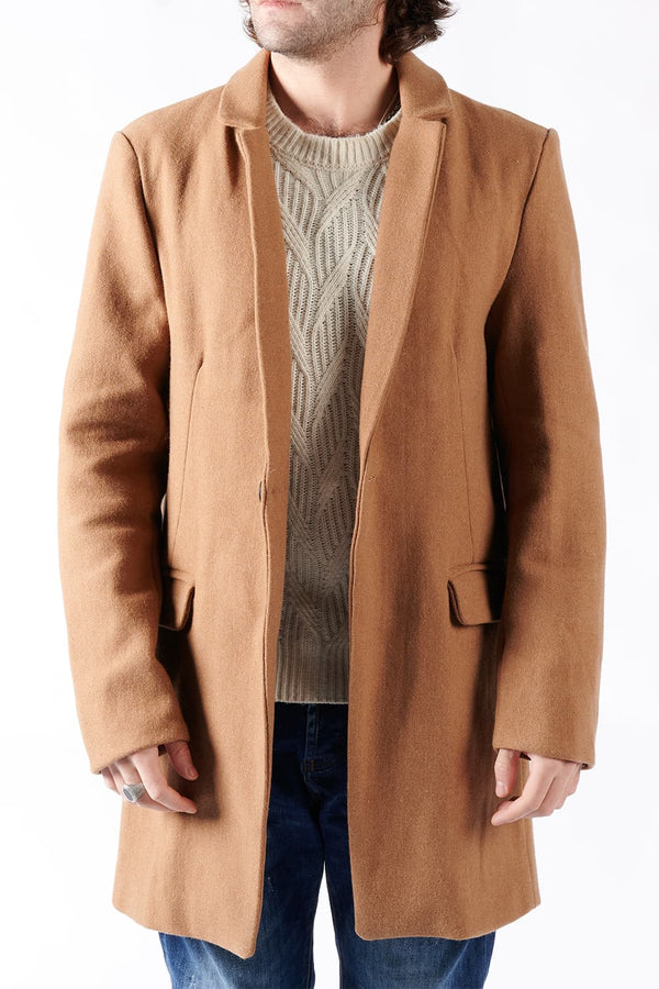 Mixed Cashmere Men's Elegant Coat uomo Barone firenze