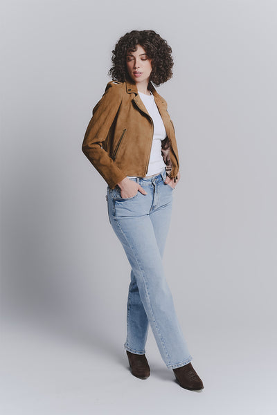 Women's Bis Suede Cognac Jacket