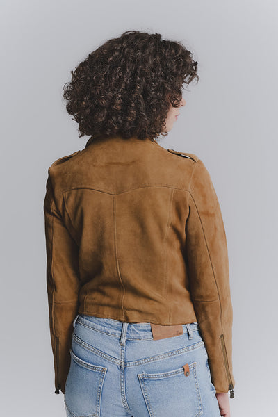 Women's Bis Suede Cognac Jacket