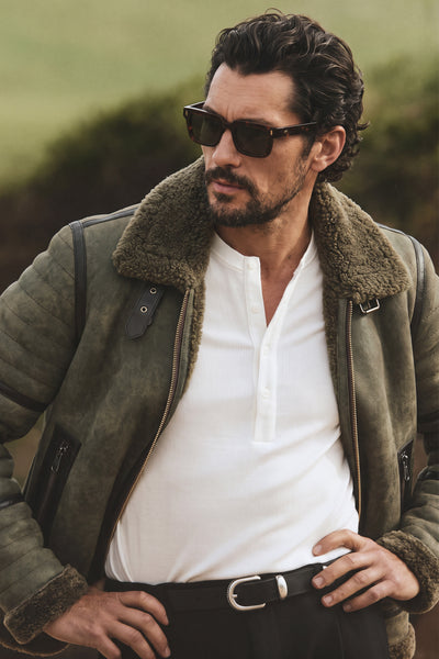 Chiodo Gold Shearling Style Verde