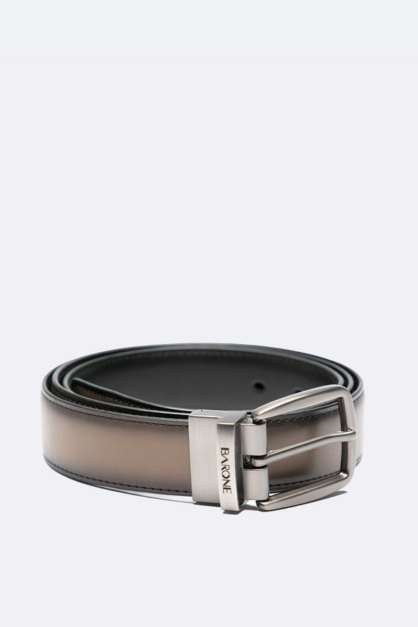 Men's Twist Belt Taupe man Barone firenze