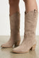 Bottes Santiags Dante Daim Beige woman Barone firenze - 5