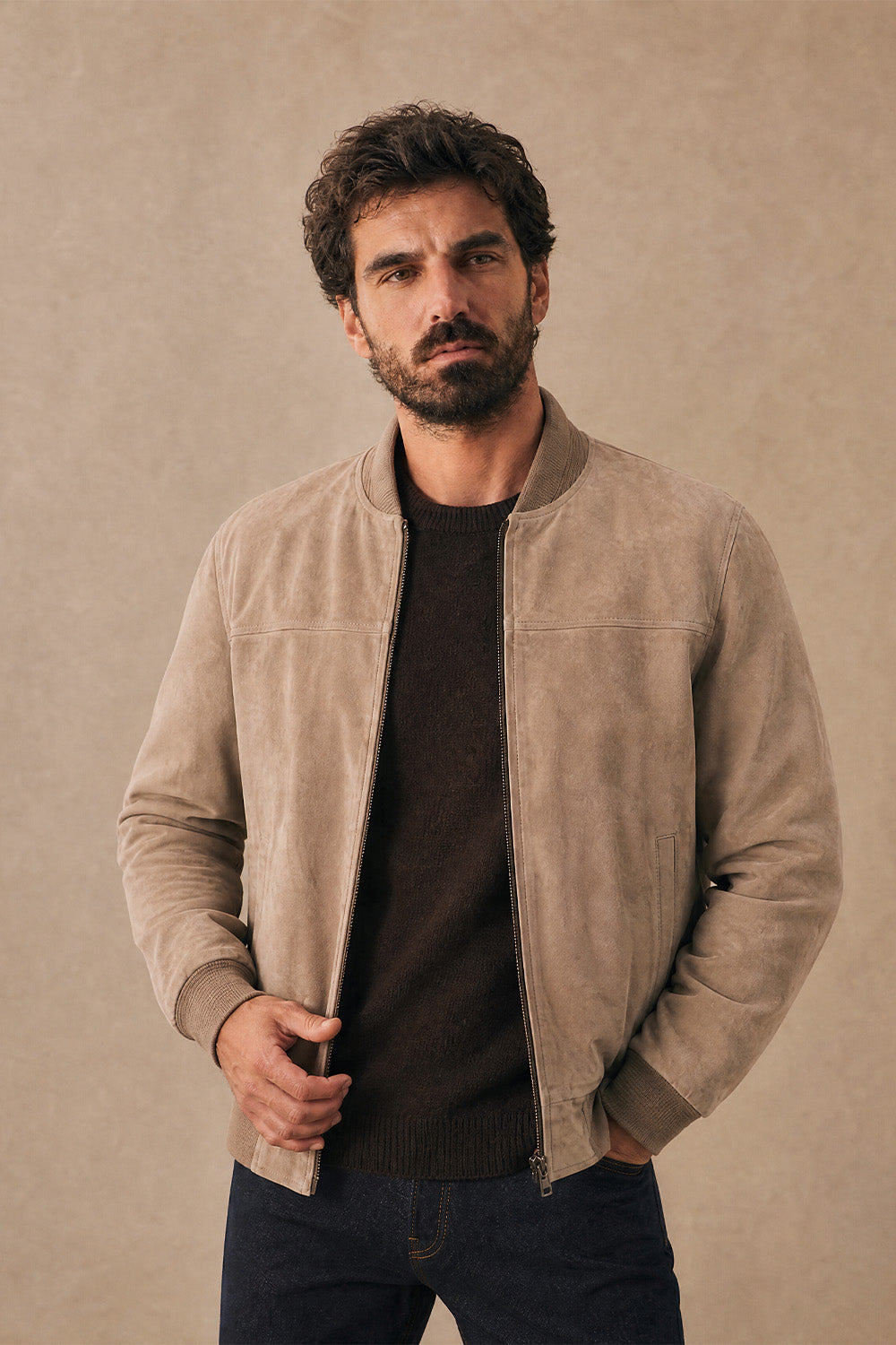 David Taupe Suede unisex Barone firenze - 1