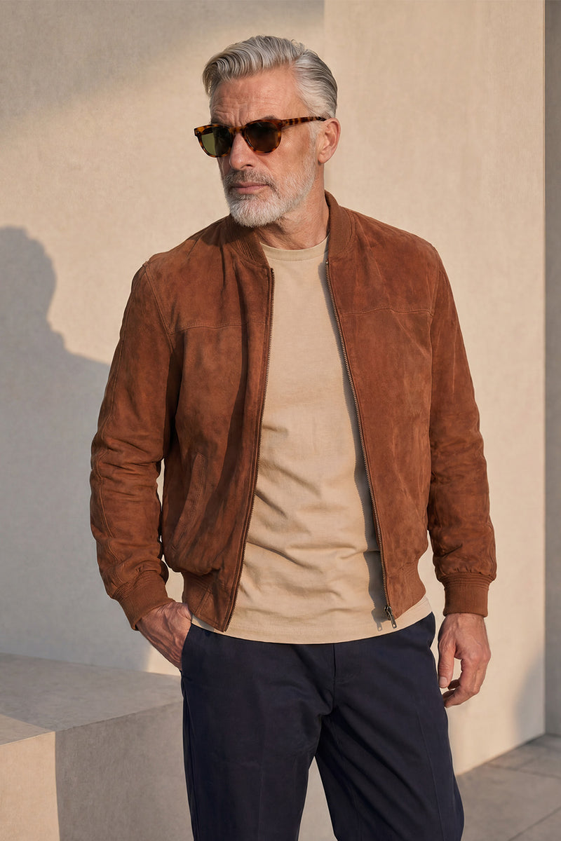 David Suede Dark Cognac unisex Barone firenze - 1