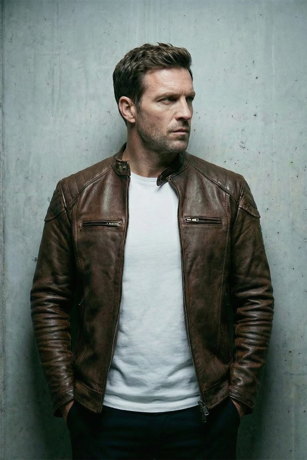 Elton Gold Bike giacca uomo 100% vera pelle Made in Italy - Barone Firenze