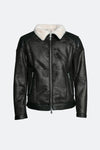 Elton Gold Colletto Shearling Style Nero Panna man Barone firenze - 1