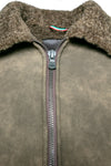 Elton Gold Colletto Shearling Style Verde man Barone firenze - 3