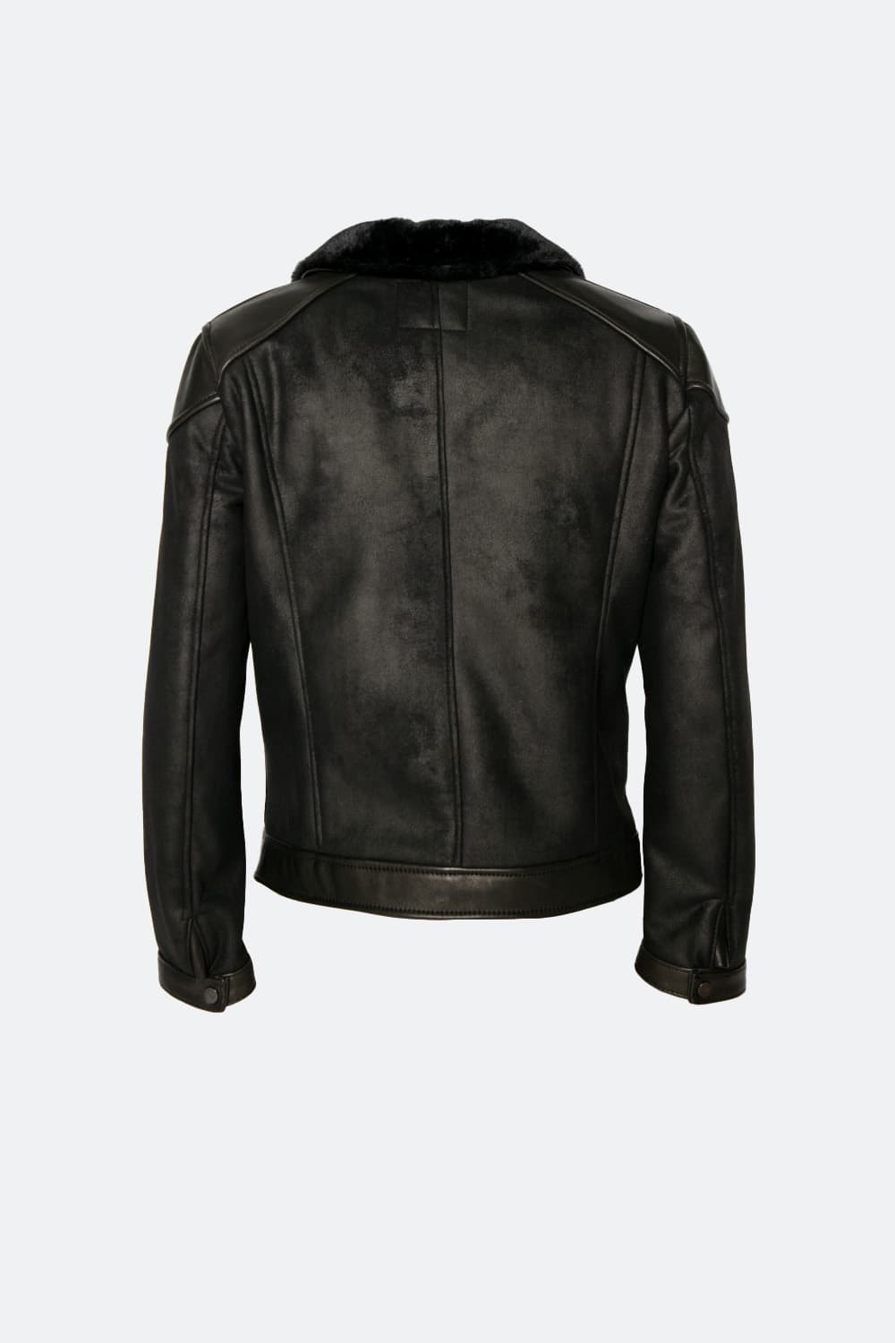 Elton Shearling Style Collar Dark Brown uomo Barone firenze - 10