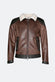 Kragen im Elton-Gold-Shearling-Stil, dunkelbraun man Barone firenze - 2