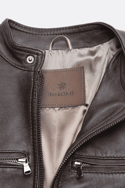 Elton Gold Nappa Dark Brown