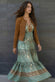 Turquoise Gypsy Maxi Dress woman Barone firenze - 3