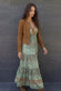 Turquoise Gypsy Maxi Dress woman Barone firenze - 4
